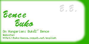 bence buko business card